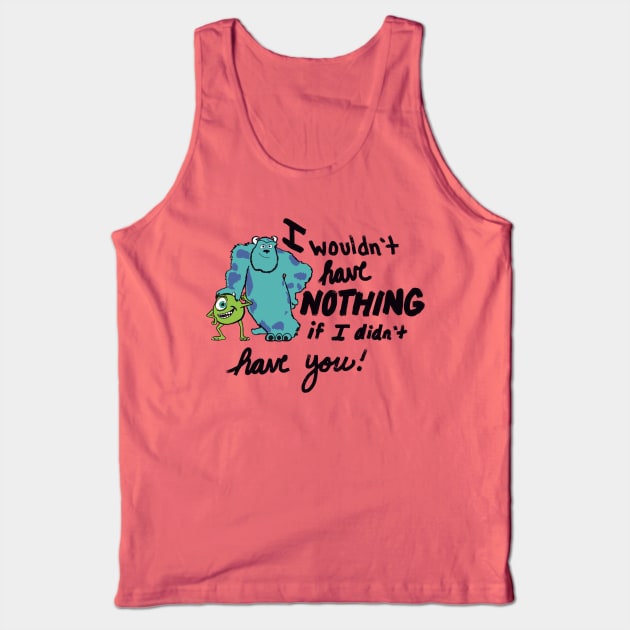 Mike and Sully Tank Top by Courtneychurmsdesigns